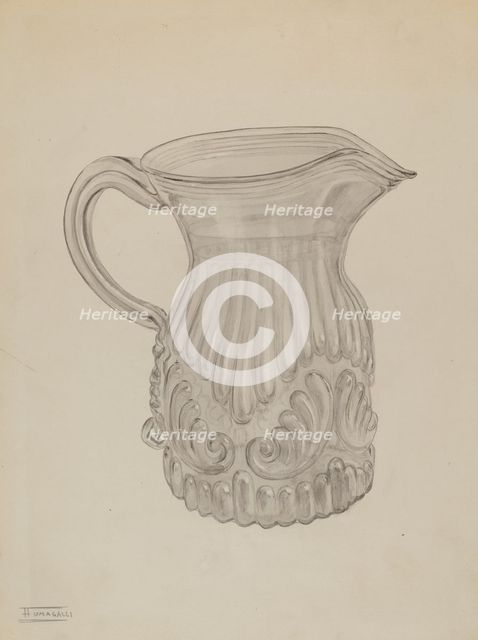 Pitcher, c. 1937. Creator: Frank Fumagalli.