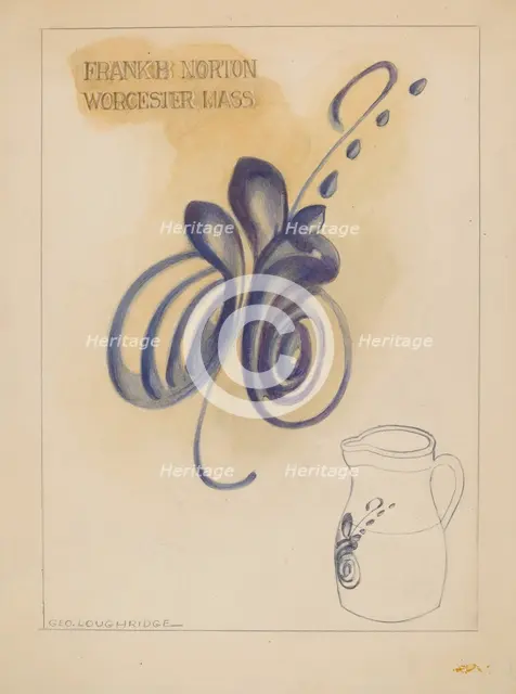 Pitcher, c. 1937. Creator: George Loughridge.