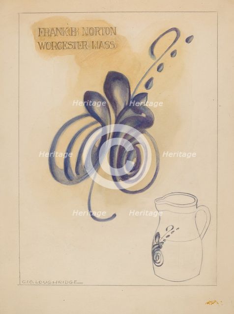 Pitcher, c. 1937. Creator: George Loughridge.