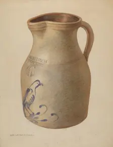 Pitcher, c. 1937. Creator: George Loughridge