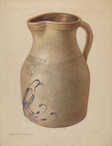 Pitcher, c. 1937. Creator: George Loughridge