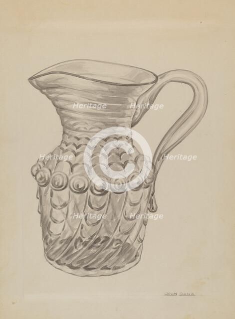 Pitcher, c. 1937. Creator: John Dana.