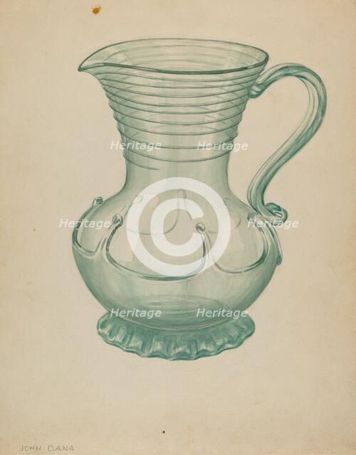 Pitcher, c. 1937. Creator: John Dana.