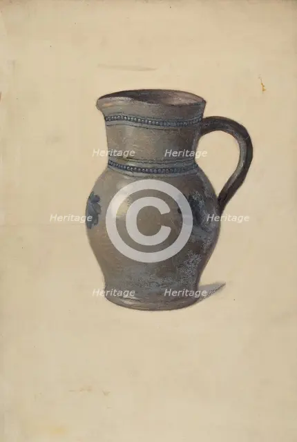 Pitcher, c. 1937. Creator: Max Soltmann.