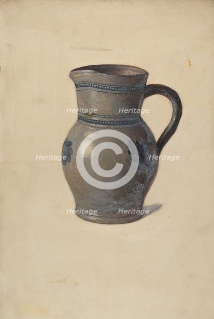 Pitcher, c. 1937. Creator: Max Soltmann.