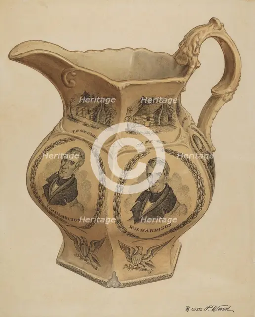 Pitcher, c. 1937. Creator: Paul Ward.
