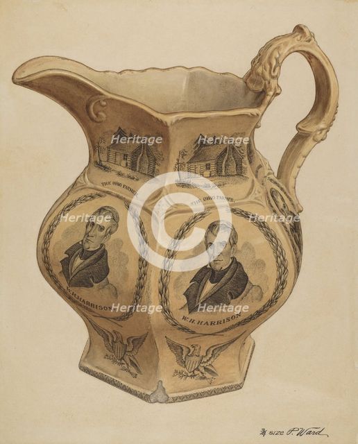 Pitcher, c. 1937. Creator: Paul Ward.