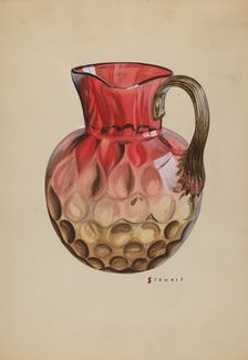 Pitcher, c. 1937. Creator: Robert Stewart