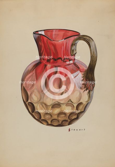 Pitcher, c. 1937. Creator: Robert Stewart.
