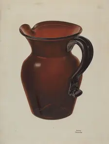 Pitcher, c. 1938. Creator: Beverly Chichester