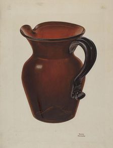 Pitcher, c. 1938. Creator: Beverly Chichester