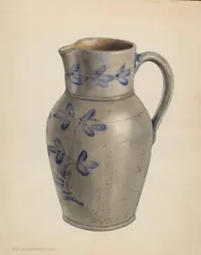 Pitcher, c. 1938. Creator: George Loughridge