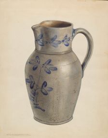 Pitcher, c. 1938. Creator: George Loughridge