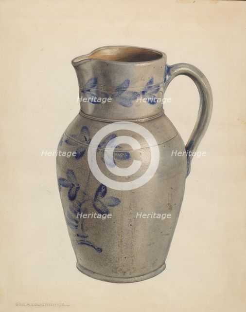 Pitcher, c. 1938. Creator: George Loughridge.