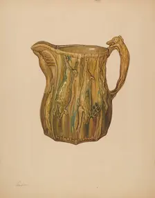 Pitcher, c. 1938. Creator: Giacinto Capelli