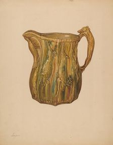 Pitcher, c. 1938. Creator: Giacinto Capelli