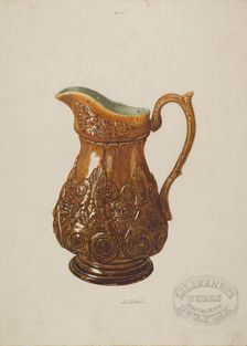 Pitcher, c. 1938. Creator: J. J. Neill