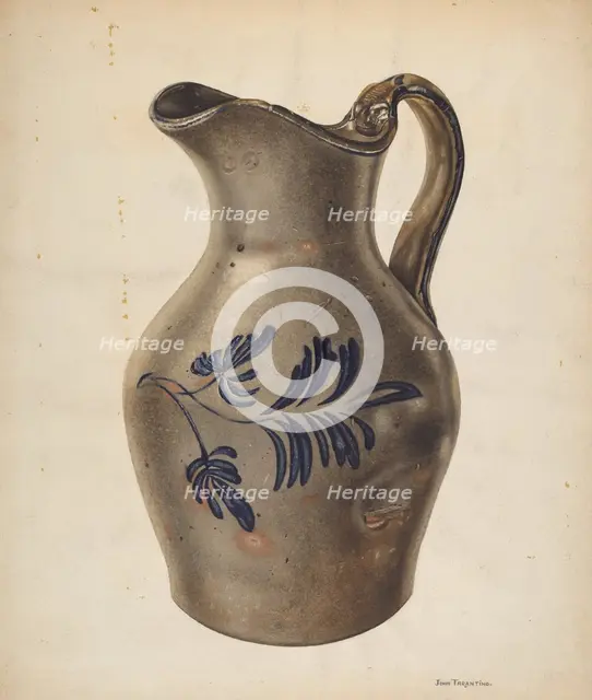 Pitcher, c. 1938. Creator: John Tarantino.
