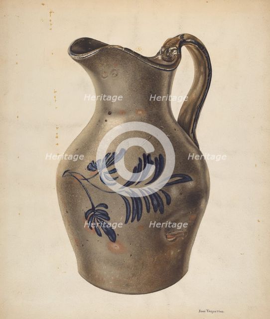 Pitcher, c. 1938. Creator: John Tarantino.