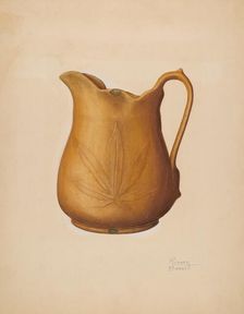 Pitcher, c. 1938. Creator: Richard Barnett