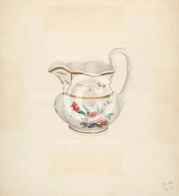 Pitcher, c. 1938. Creator: Roberta Spicer.