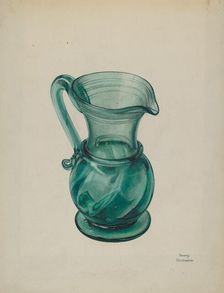 Pitcher, c. 1939. Creator: Beverly Chichester