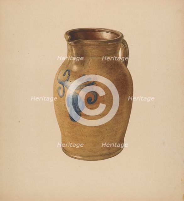 Pitcher, c. 1939. Creator: Giacinto Capelli.