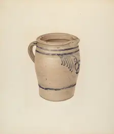 Pitcher, c. 1939. Creator: Isadore Goldberg