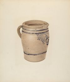 Pitcher, c. 1939. Creator: Isadore Goldberg