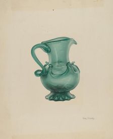 Pitcher, c. 1940. Creator: Van Silvay
