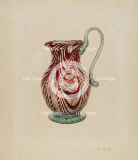 Pitcher, c. 1940. Creator: Van Silvay.