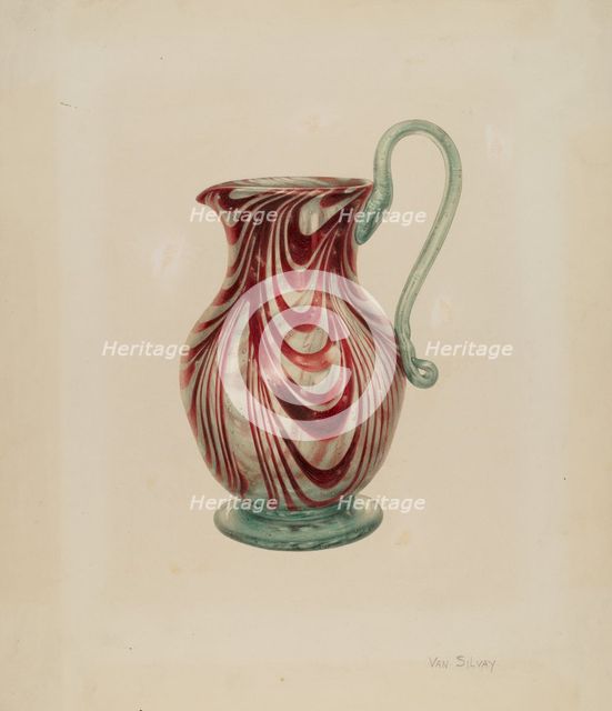 Pitcher, c. 1940. Creator: Van Silvay.