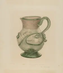 Pitcher, c. 1940. Creator: Van Silvay