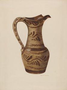 Pitcher, c. 1940. Creator: Betty Jacob