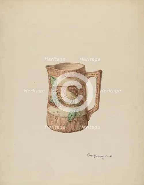Pitcher, c. 1940. Creator: Carl Buergerniss.