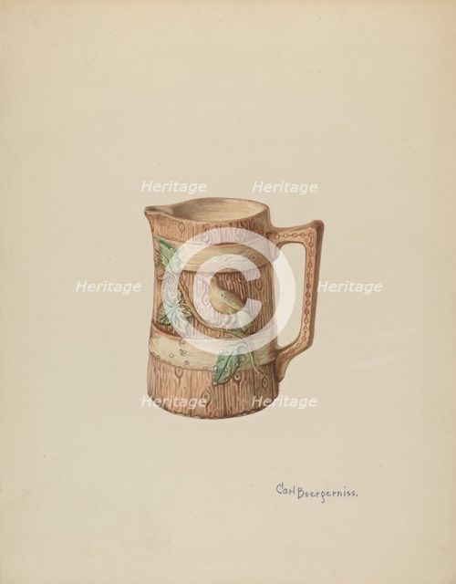 Pitcher, c. 1940. Creator: Carl Buergerniss.
