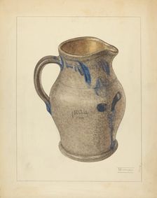 Pitcher, c. 1940. Creator: Frank Fumagalli