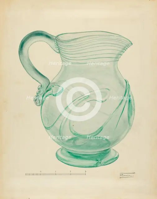 Pitcher, c. 1940. Creator: Frank Fumagalli.
