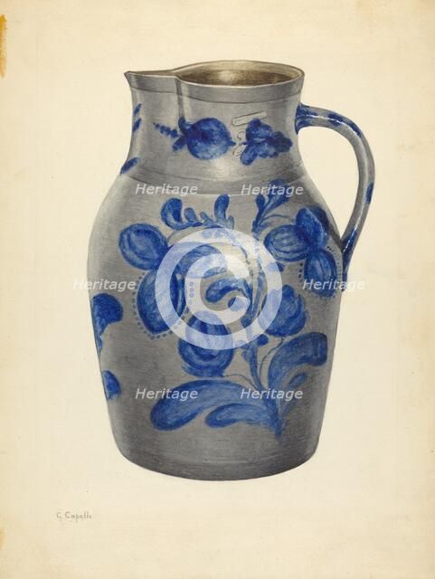 Pitcher, c. 1940. Creator: Giacinto Capelli.