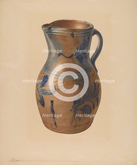 Pitcher, c. 1940. Creator: Giacinto Capelli.