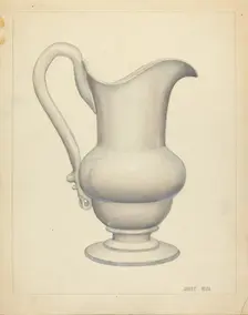 Pitcher, c. 1940. Creator: Janet Riza