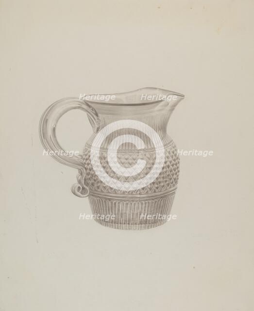 Pitcher, c. 1940. Creator: John Dana.
