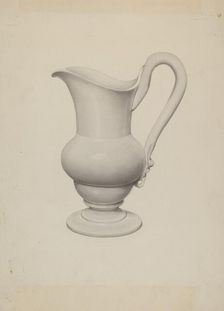Pitcher, c. 1940. Creator: Roberta Spicer