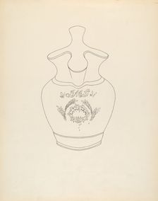 Pitcher, c. 1940. Creator: Roberta Spicer