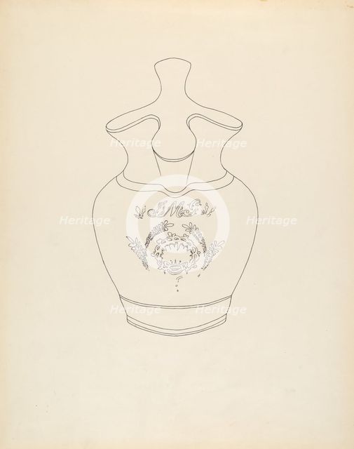 Pitcher, c. 1940. Creator: Roberta Spicer.