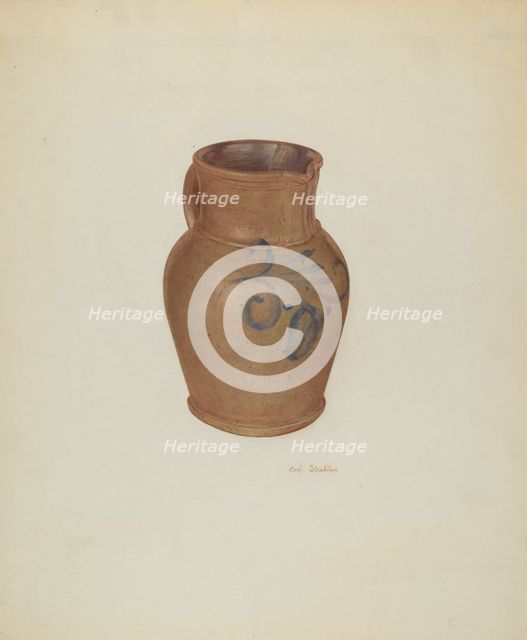 Pitcher, c. 1941. Creator: Carl Strehlau.