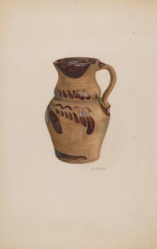 Pitcher, c. 1941. Creator: Genevieve Jordan