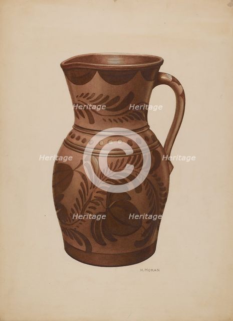 Pitcher, c. 1941. Creator: Henry Moran.