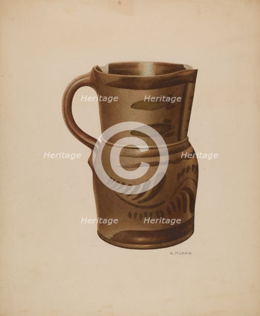 Pitcher, c. 1941. Creator: Henry Moran.