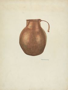 Pitcher (Ecclesiastical), 1938. Creator: N. H. Yeckley